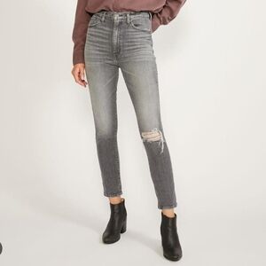 ética Scarle Slim Mid -Rise Desert Willow Distressed Gray Ankle Jeans Size 29